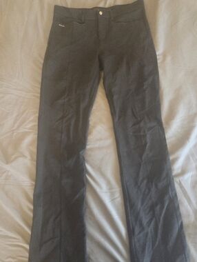 RLX Ralph Lauren Black Stretch Flat Front Pants Pockets Size 6